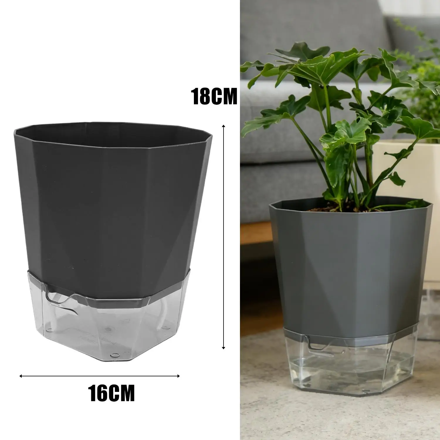 

Автоматические цветочные горшки из дышащего пластика