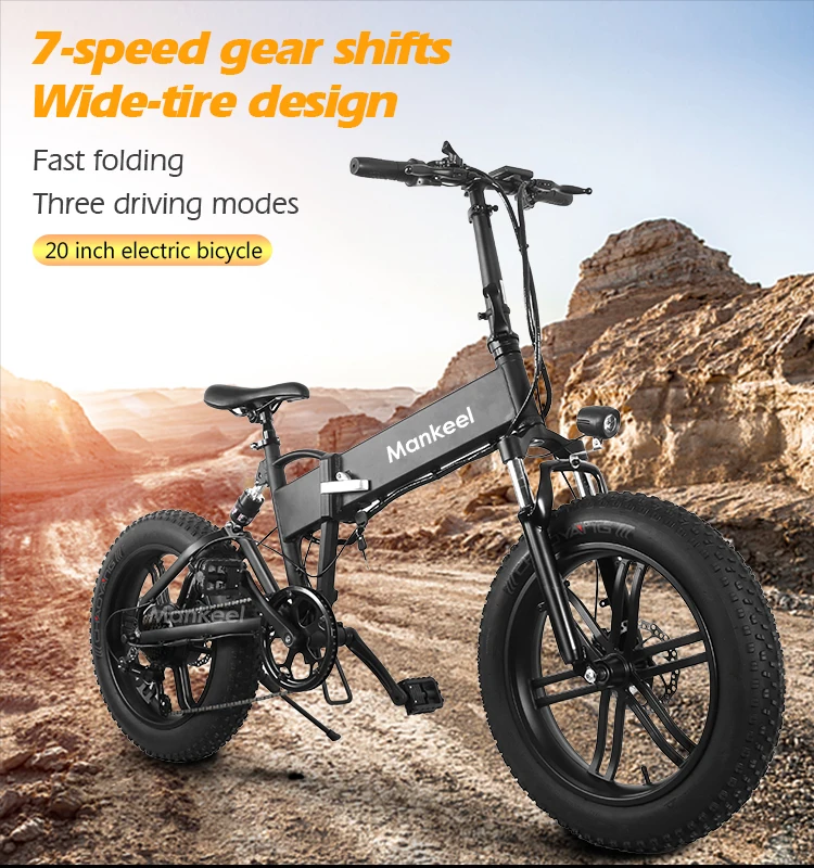 

750W 20 Inch Lithium Battery Covered 45Km Off Road Folding Bike Electric Bicycle