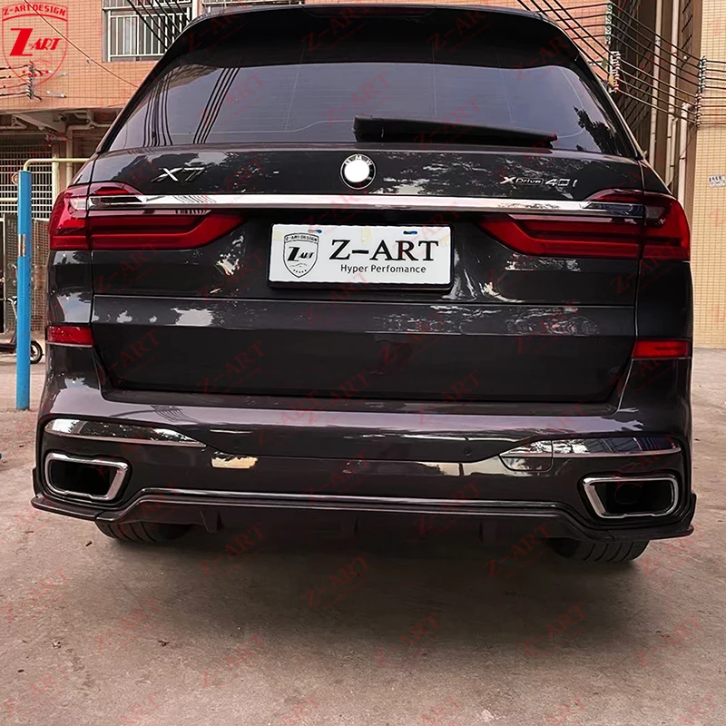 Задний диффузор из углеродного волокна для BMW G07 X7 2019-2020 задний спойлер нижний