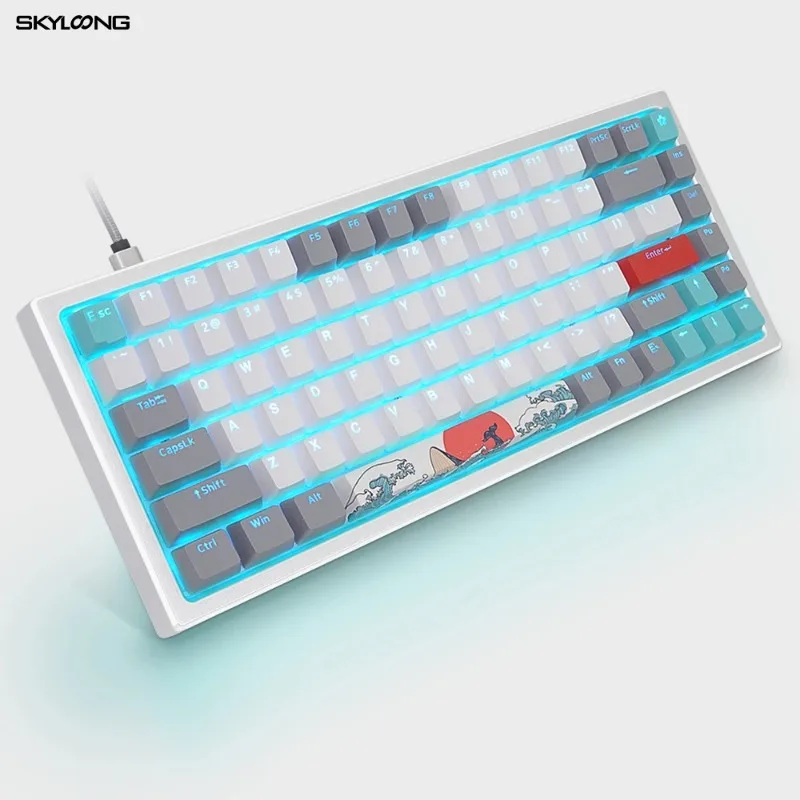 SKYLOONG новая игровая механическая клавиатура с возможностью горячей замены RGB gk61