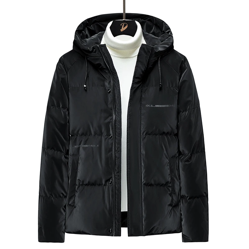 

Зимняя пуховая куртка, мужские парки с капюшоном, утепленное теплое пальто, модное повседневное пальто, Высококачественная куртка на белом утином пуху