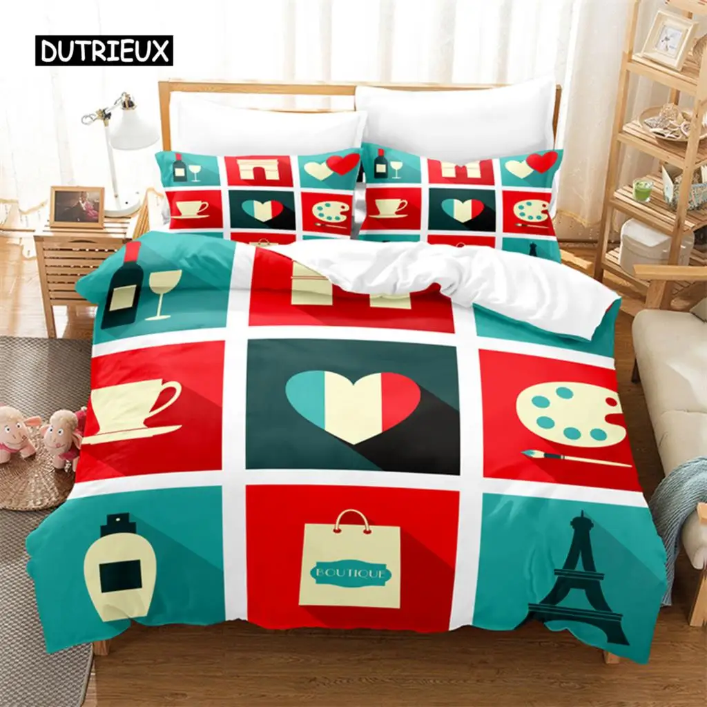 Комплект постельного белья Love Paris комплект с 3d Цифровым принтом постельное белье
