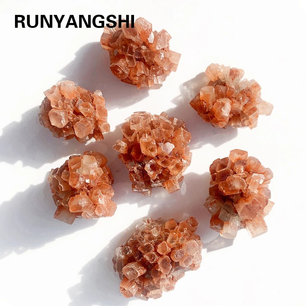 

Коллекция хрустального камня, натуральный марокканский цветок, нефлайн, необработанный камень, апельсиновый кварц, кластер руды, образец о...