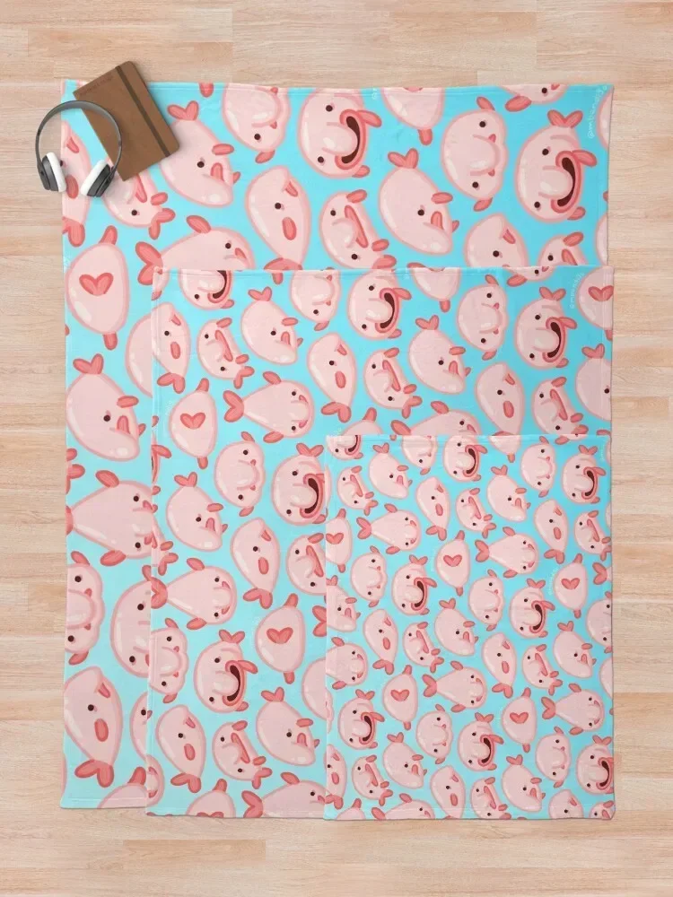 Плед с рисунком Blobfish рождественские подарки роскошные утолщенные зимние кровати