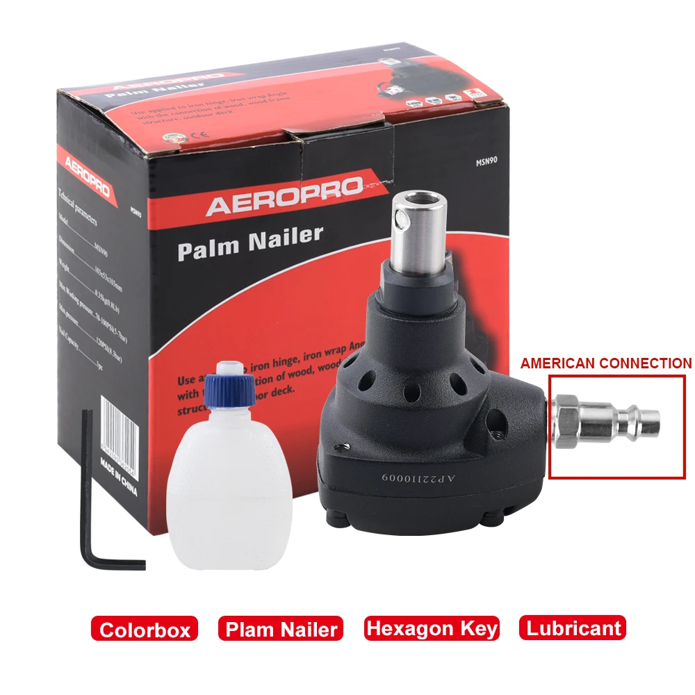 

Пневматический молоток AEROPRO MSN90, пистолет для работ по дереву