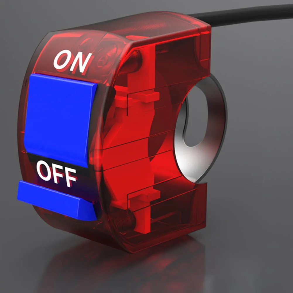 

Motorcycle Headlight Switches Override Light Switch Button Electric Car Modified Handlebar Color Transparent Switch Motorbike