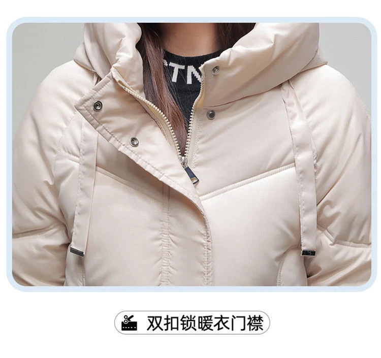 2022 New Winter Down Cotton Parkas Coats Womens Casual Hooded Cotton-padded Coat Jacket Winter Korean Warm Cotton Parkas Outwear