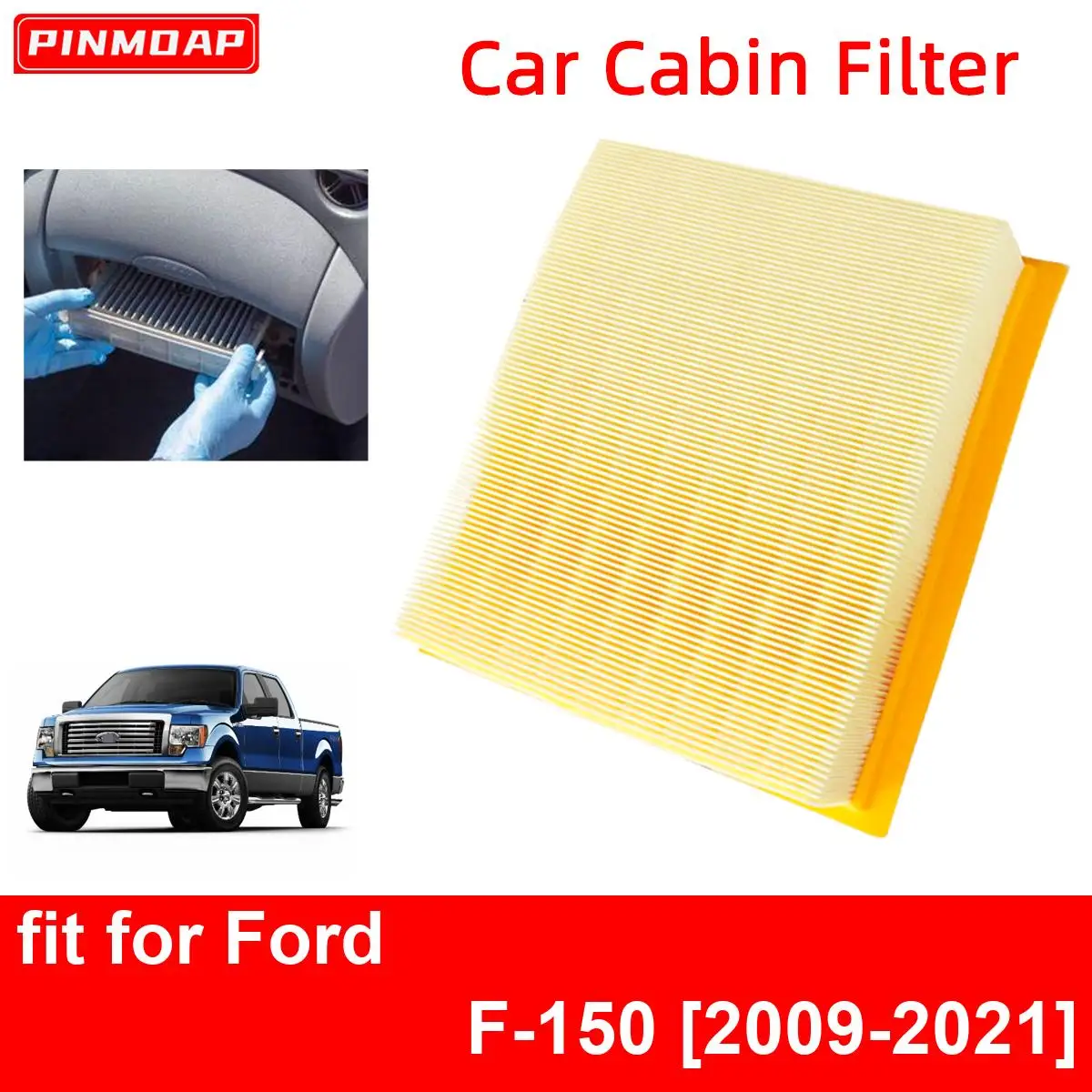 Воздушный фильтр салона двигателя автомобиля для Ford F-150 2009-2021 автофильтры