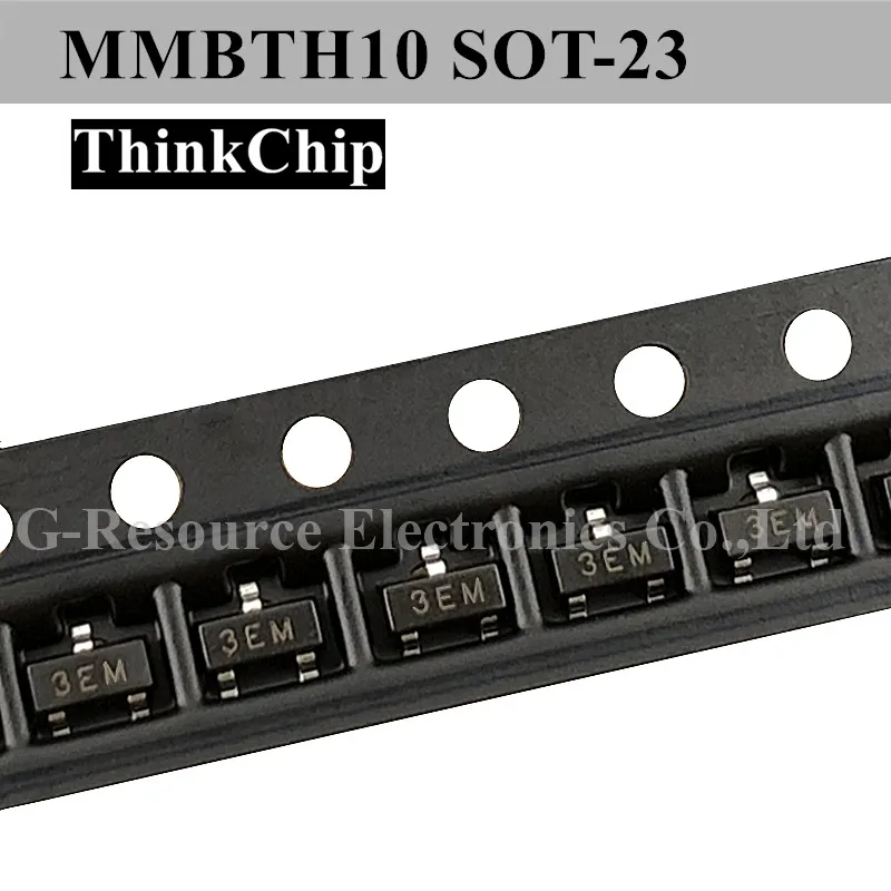 

(100 pcs) MMBTH10 SOT-23 NPN Silicon VHF/UHF Transistor designed (Marking 3EM)