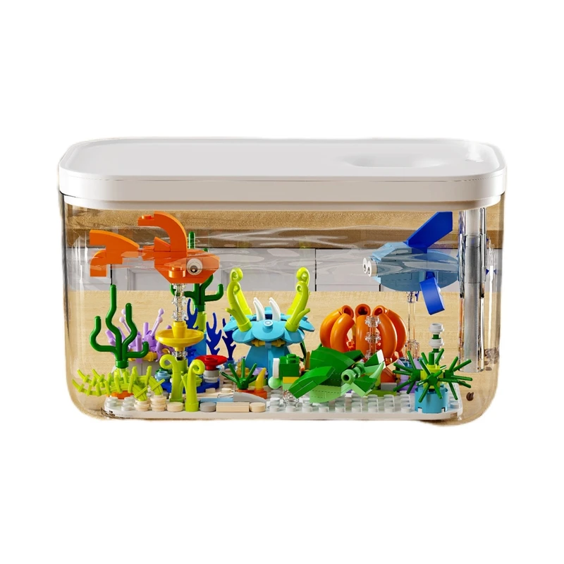 

1 Набор строительных блоков «Подводный мир», увлажнитель, спрей, цветок емкостью 2 литра, спрей можно распылить на 12 + часов