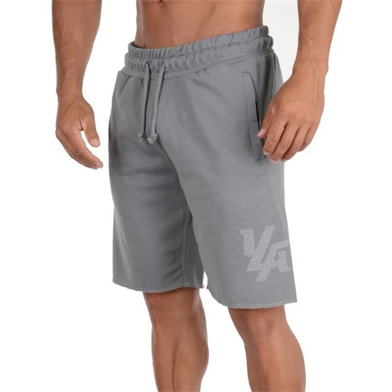 

2022 men's casual running shorts summer new gym cotton fitness training trend short pants loose basketball sports shorts