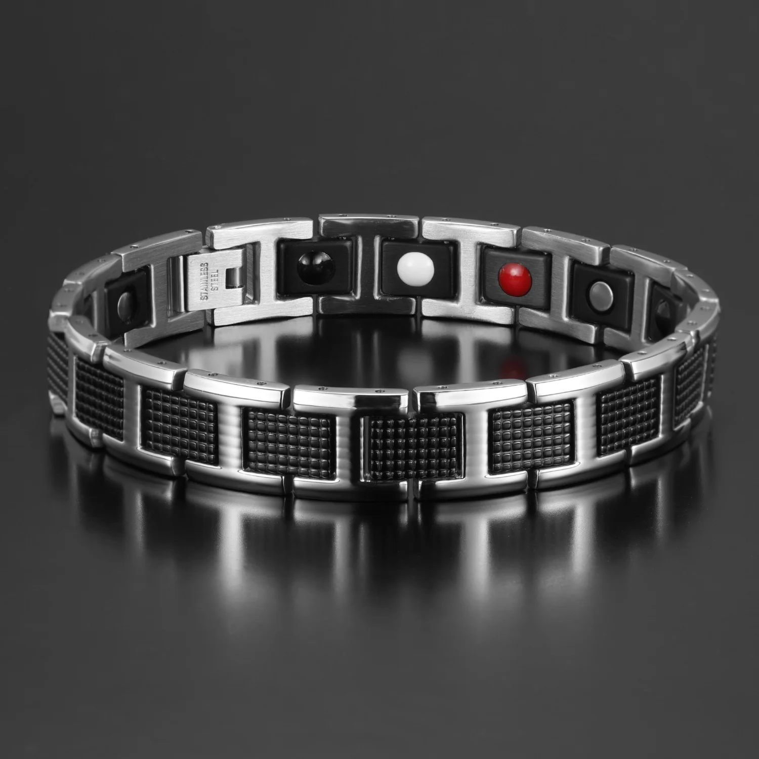 

Men Magnetic Bracelet Business Style Health Care Elements Therapy Bangle For Arthritis Pain Relief Jewelry Accessories
