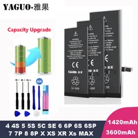 100  New Original High Capacity Bateria For Apple iPhone Plus Max Mobile Phone Battery