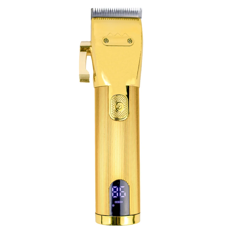 Professional Electric Hair Clipper Men Gold Hair Clipper Cordless Haircut LCD Shaver New Styling Kit Adult Kids Haircut enlarge