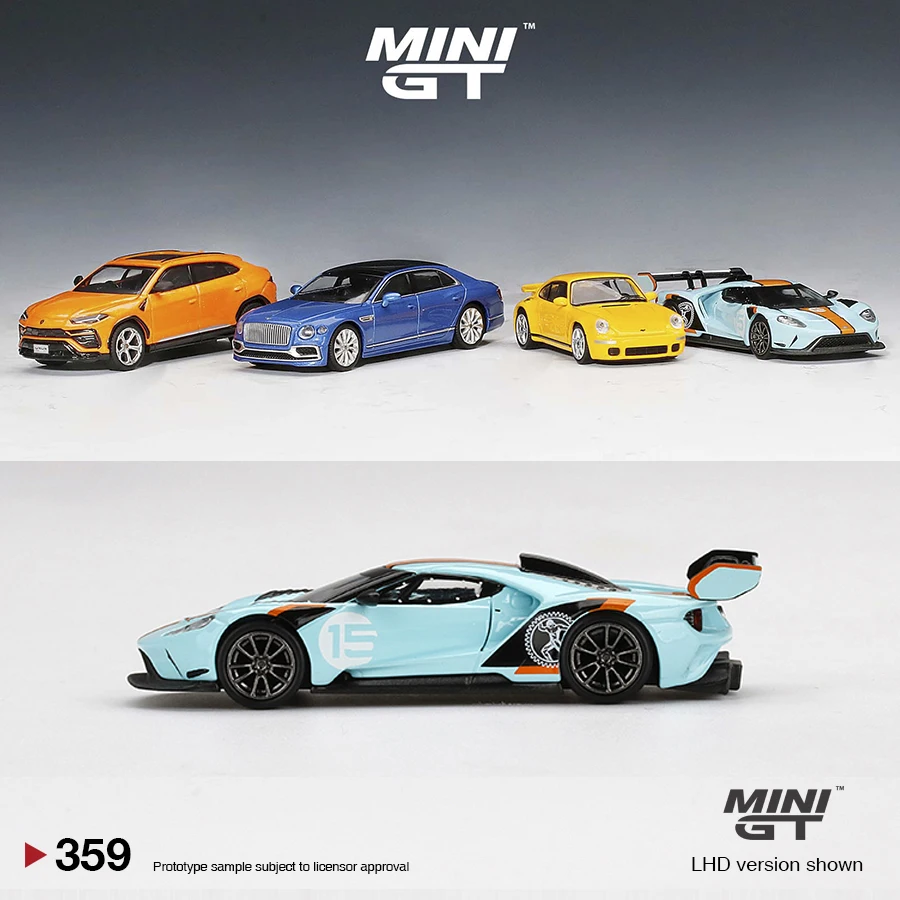 

MINI GT 1:64 модель автомобиля GT MK II #002 литой автомобиль из сплава-359 LHD