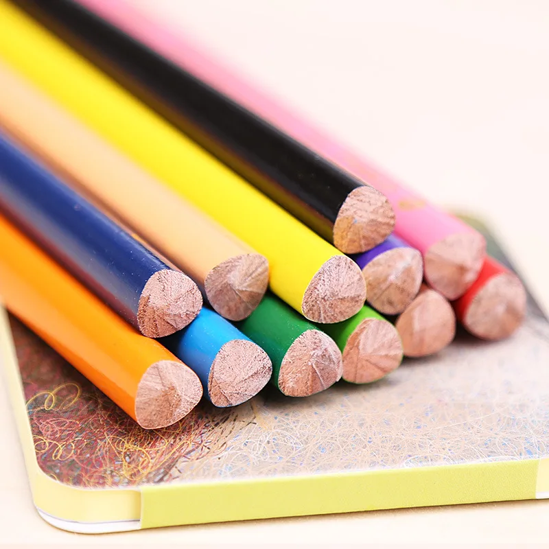 Tanie 24-kolor Gruby Pręt Tłustej Komplet Kredek Studentów Sztuki Kolorowanki Do Malowania Nauka Piśmienne Wyślij Pióro Strugarka