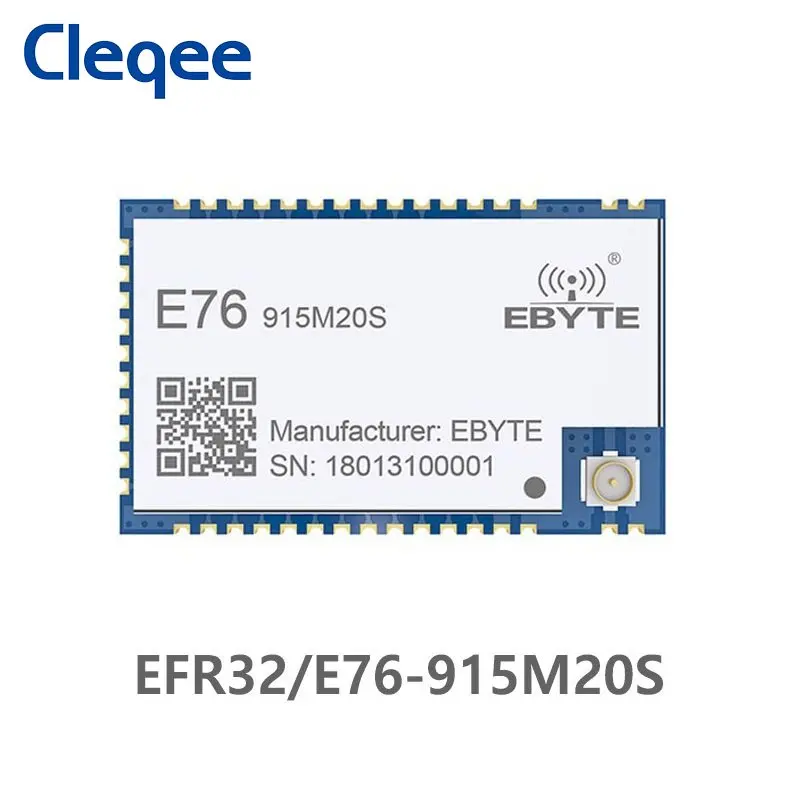 E76-915M20S EFR32 915 МГц 100 мВт SMD беспроводной приемопередатчик на большие расстояния 20 дБм SOC ARM 915 МГц приемник передатчика радиочастотный модуль