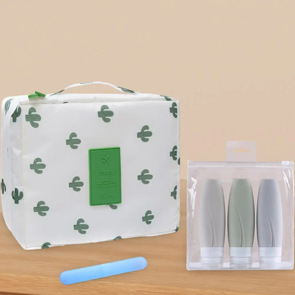 

Dispensing Bottle Set Sanitary Practical Storage Bottle Mini Multifunction Storage Bag Compact Toothbrush Storage Box Handbag