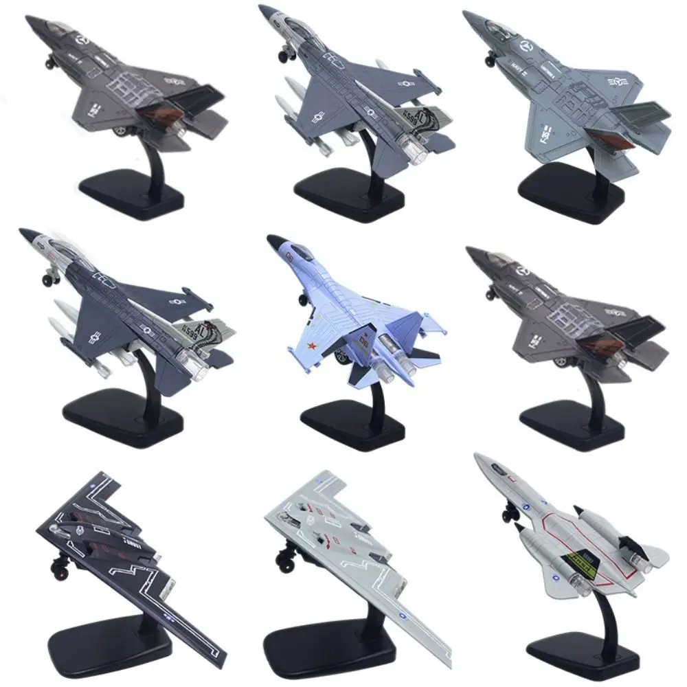 Литой под давлением истребитель игрушка Pullback &amp Go F16 F22 F35 Aviao коллекция моделей