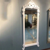 floor luxury makeup mirror full body dressing vintage decorative mirror vanity gold aesthetic casa arredamento room decoration
