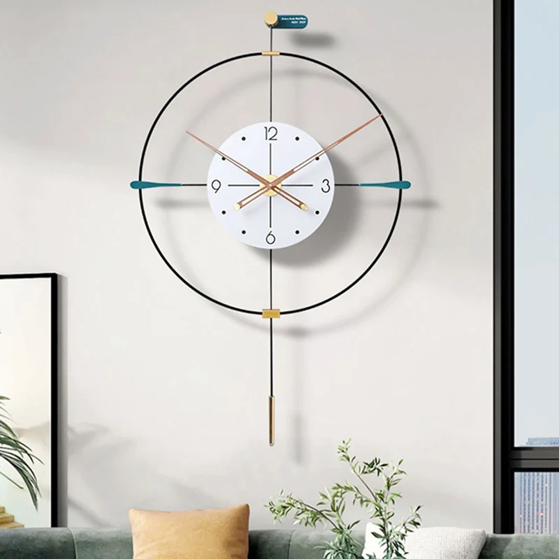 

Living Room Digital Wall Clock Art Large Modern Creative Metal Wall Clock Luxury Nordic My Melody Reloj Pared Decoration HY50WC
