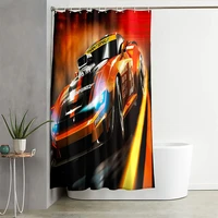 european style luxury shower curtain gold flower 3d shower curtains for room home decor waterproof high quality