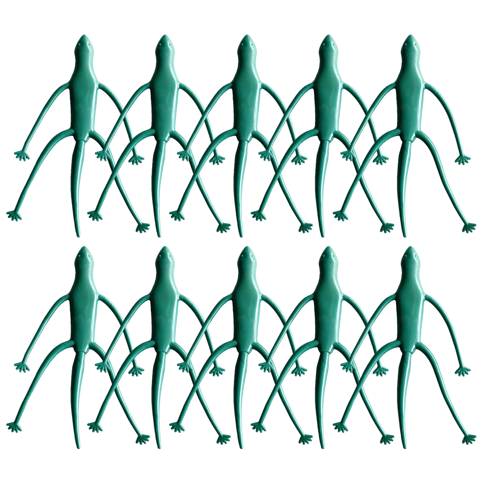 

Lizard Garden Ties For Plants 10pcs/set Decorative Plant Cable Ties PVC Artificial Lizard Green Coated Twist Ties To Support