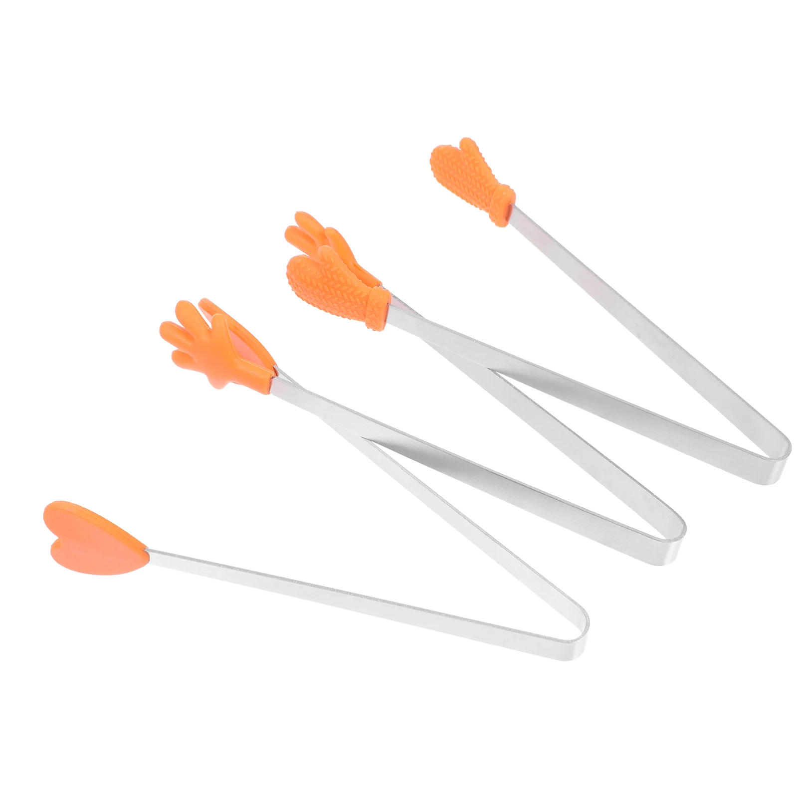 

3 Pcs Mini Silicone Serving Tongs Mini Silicone Tongs Tiny Food Clamps Mini Ice Clips Fruit Kitchen Tongs