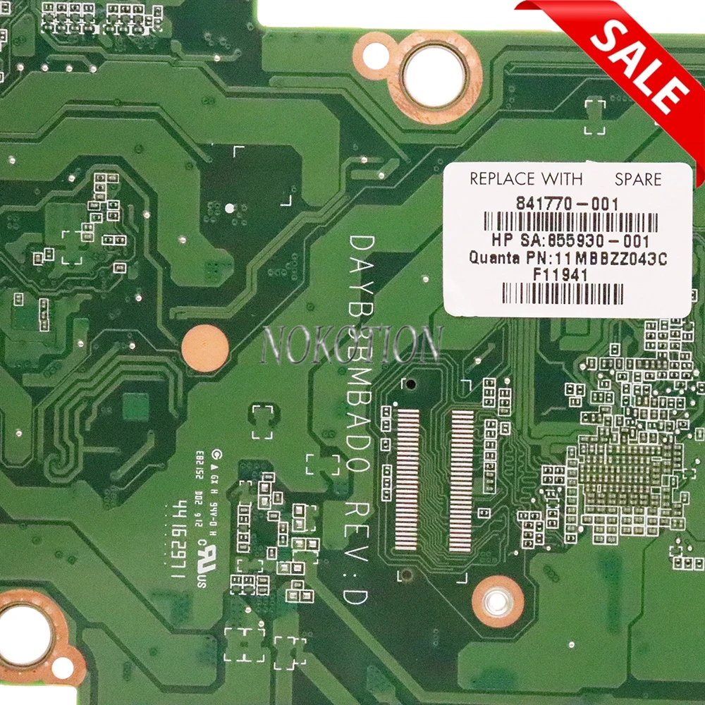 Материнская плата NOKOTION 841770-001 841770-601 DAYB3BMBAD0 для ноутбука HP Pavilion X2 12-B серии SR2EN M3-6Y3 0