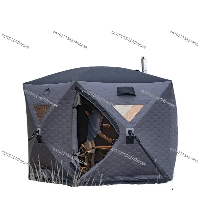 Новая полностью теплая большая 5-сторонняя зимняя палатка для зимней рыбалки