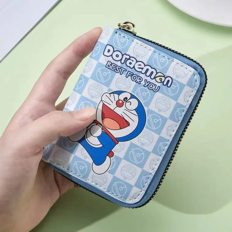Doraemoned Card Wallet Anime Wallet Cute Card Holder Fashion Kawaii Kids Wallet Student Short Small Wallet For Women Men Gift