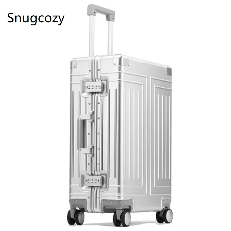 Snugcozy high grade Rolling Luggage 100% aluminum-magnesium boarding  Perfect for Spinner brand Travel Suitcase
