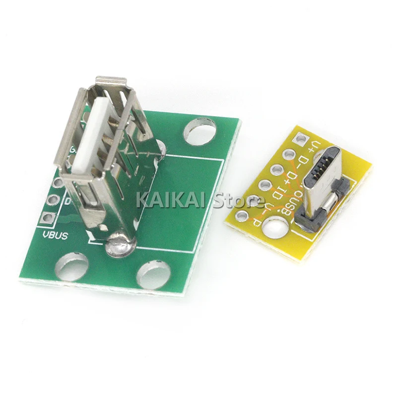 Вертикальный USB MiCroUSB Micro 2 0 гнездовой разъем A 54 мм PCB конвертер адаптер
