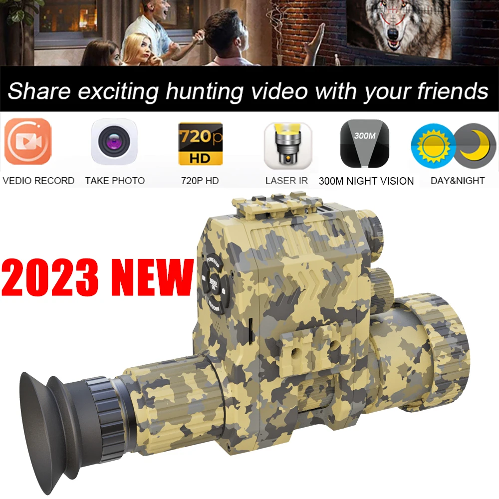 Megaorei NK007S портативный Камуфляжный прицел ночного видения Оптика охотничья камера видеозапись HD1080P NK007 Plus с 850 нм ИК