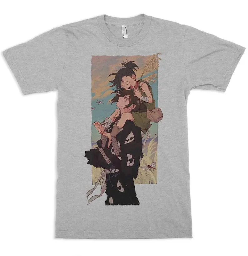 Футболка Dororo и Hyakkimaru мужская женская футболка всех размеров