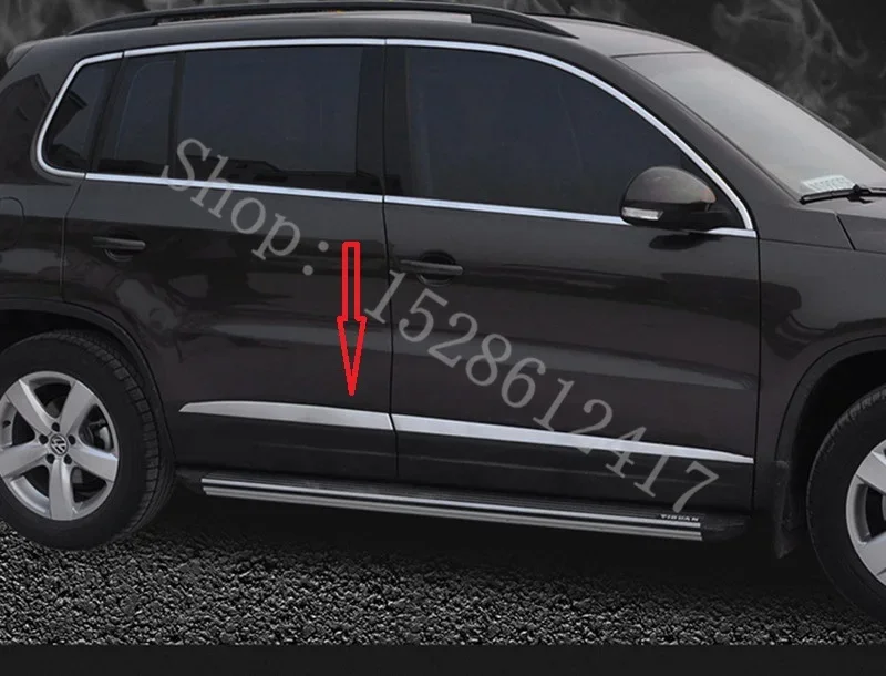 Боковые молдинги из нержавеющей стали для VW/Volkswagen TIGUAN MK1 2010-2016 боковые двери