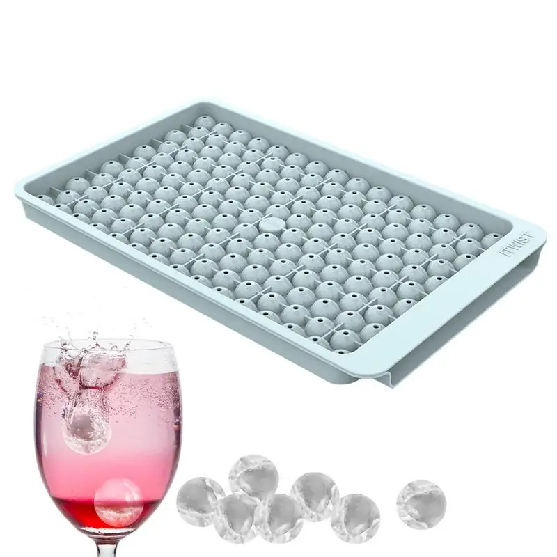 

Ice Trays For Freezer 159 PCS Ice Molds Trays Round Ice Cube Tray Silicone Easy Release Making Small Ice Cubes For Whiskey
