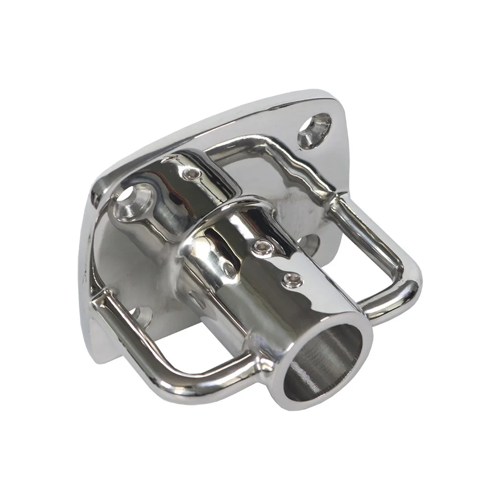 

Stainless Steel Base Seat Flag 90 Degree Boat Rail Polished Fittings Stanchion Holder Support External Replacement
