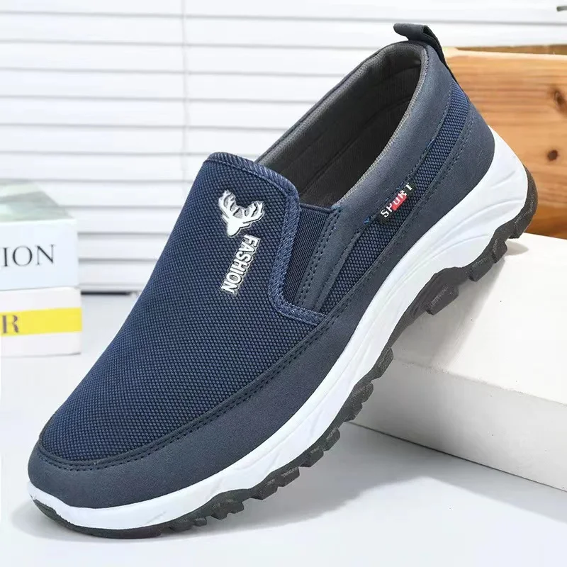 3 Colors Men Lightweight Shoes Fashion Comfortable Casual Male Walking Knitting Breathable Non-slip Wear-resistant Sneakers