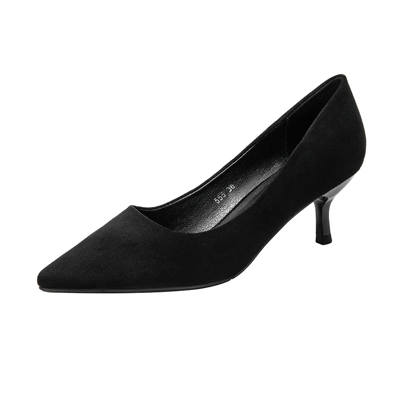 

2022 Summer and Spring Women's Stiletto Heel Autumn New Versatile Pointed Formal Girl's Shoes