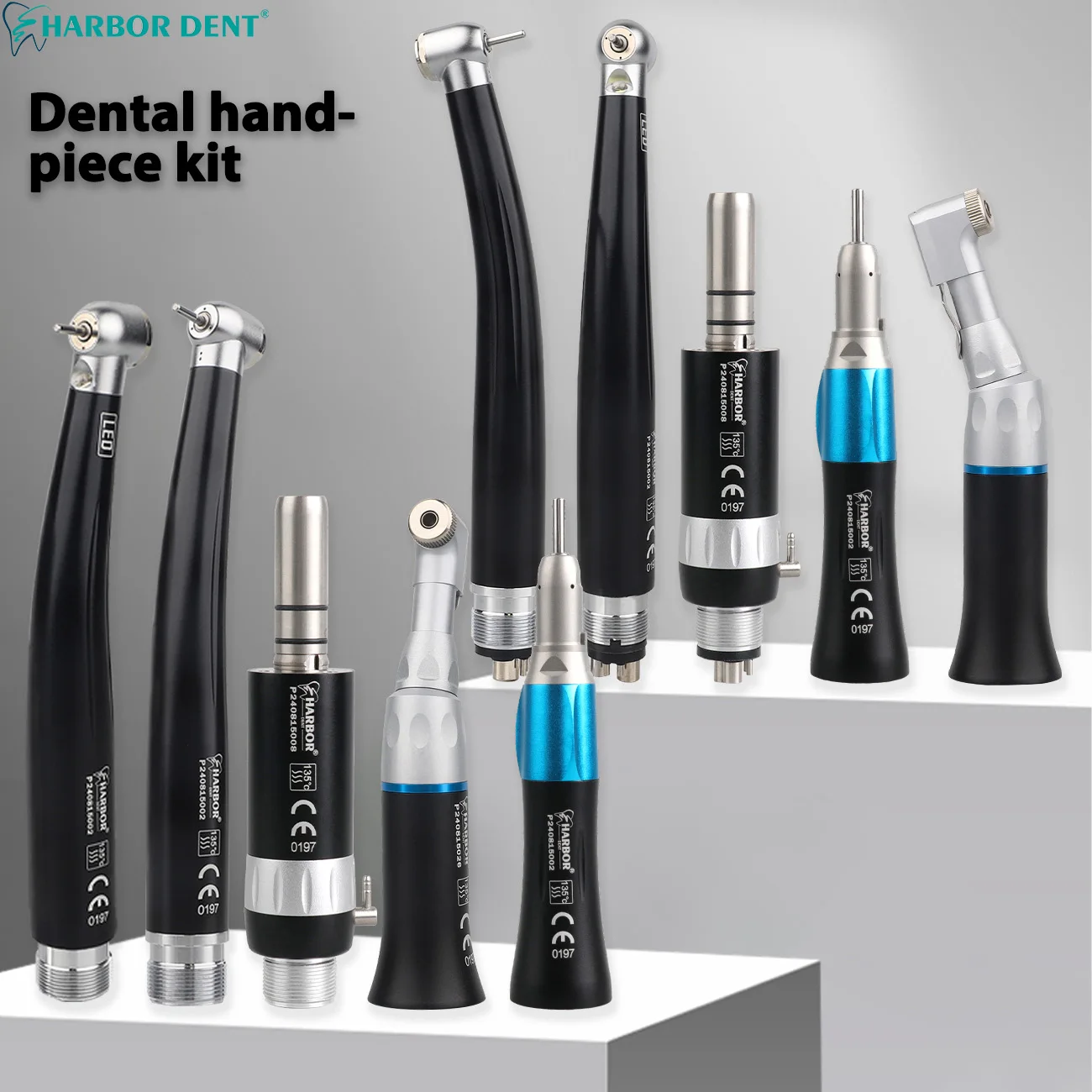 Наборы высокоскоростных и низкоскоростных наконечников для стоматологических