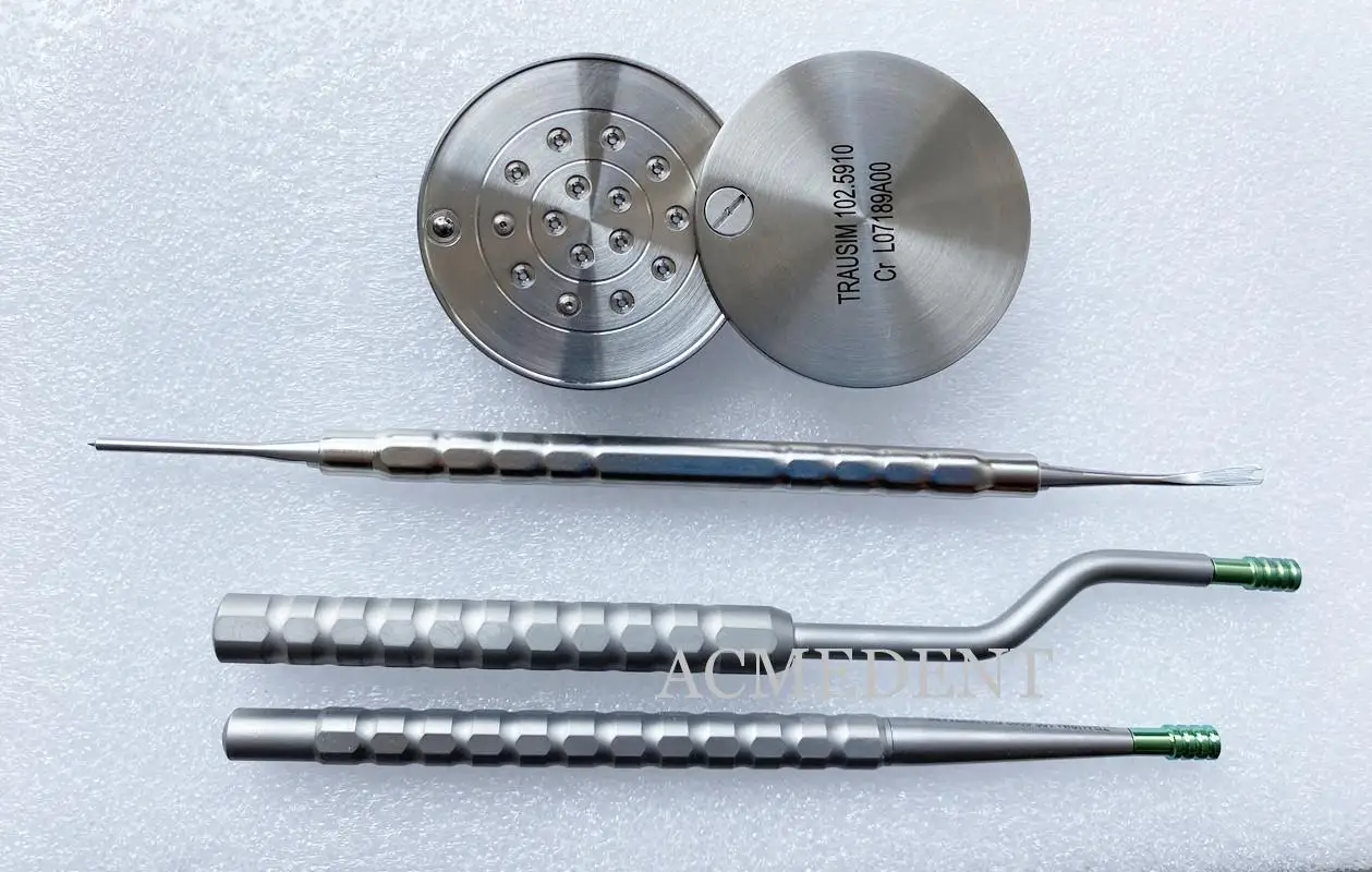 Dental Bone Tack Titanium Pins Set Membrane Fixation Stabilization Pin Handle GBR Tacks