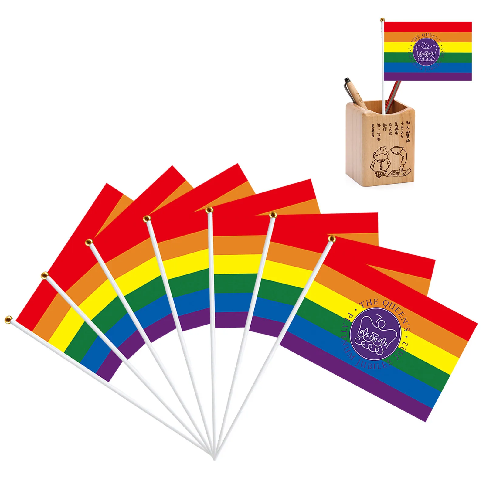 

7 шт., флаг королевы, Юбилейный флаг, платины, Юбилейный флаг королевы, ручной флаг платина, юбилейные флаги 2022, ручной Флаг Союза Джека