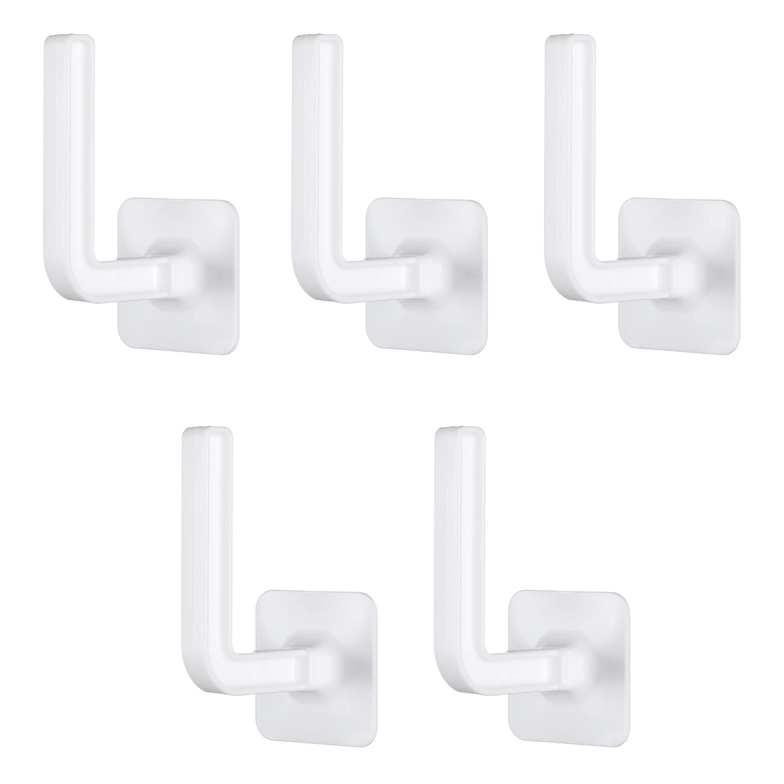 

5pcs Holder Wall Hook Plastic Wrap Kitchen Multifunctional Storage Roll Paper Punch Free Strong Adhesive Space Saving Bathroom