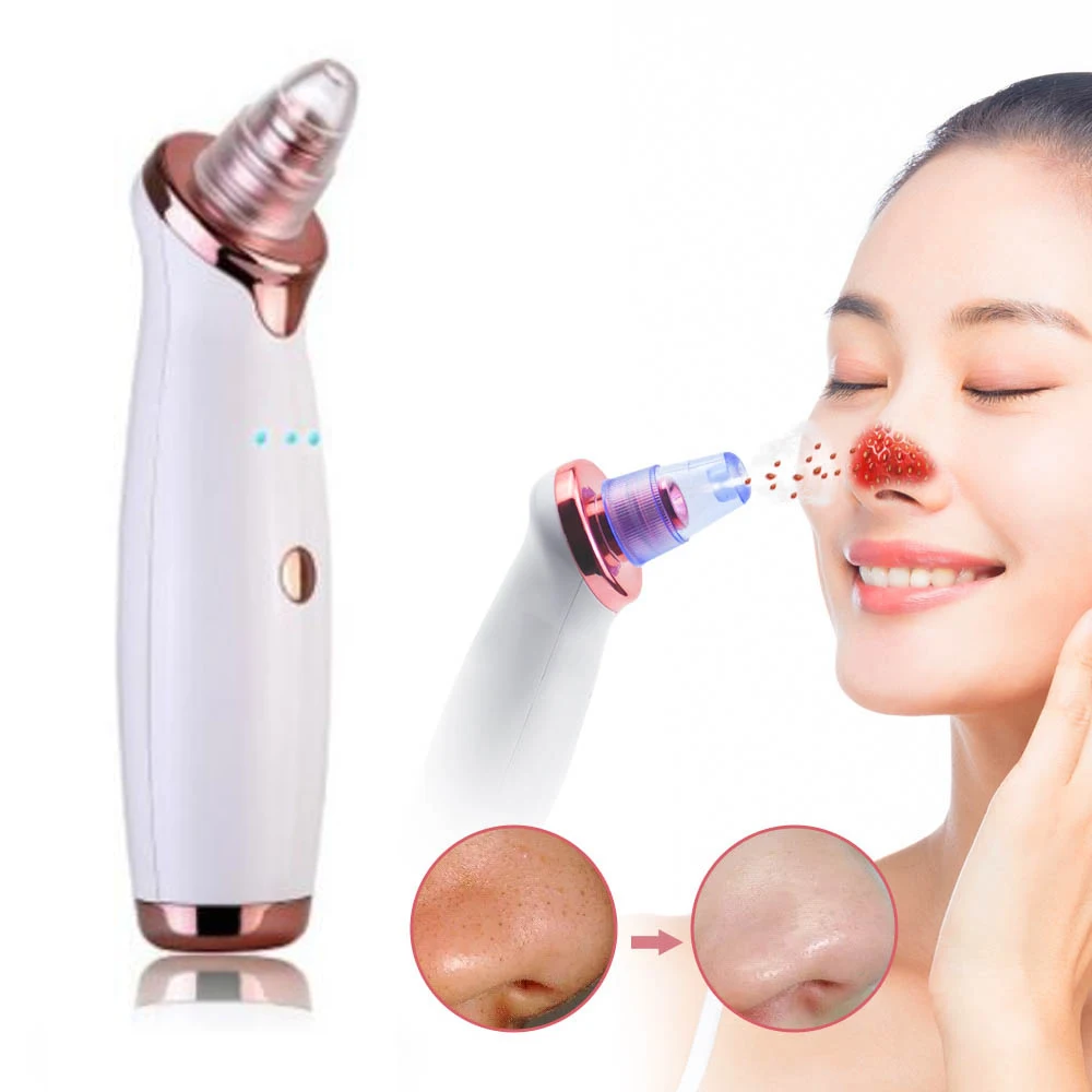 

Electric Vacuum Pore Cleaner Blackhead Remover Acne Black Head Blemish Remove Exfoliating Cleansing Facial Beauty Instrument