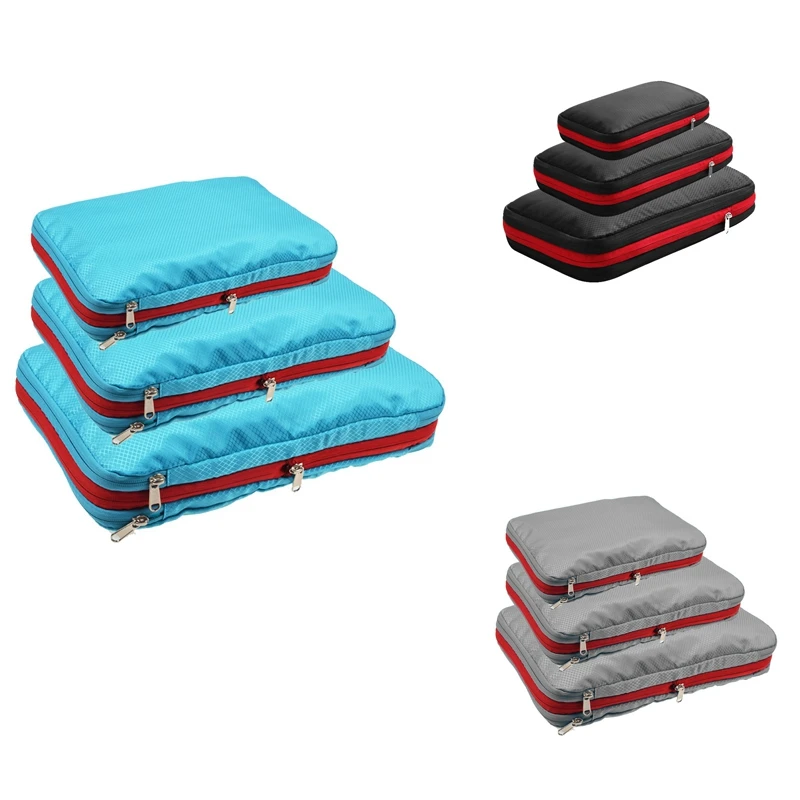 

Double Layer Compression Storage Bag Portable Travel Luggage Clothing Organizer Waterproof Packing Bags