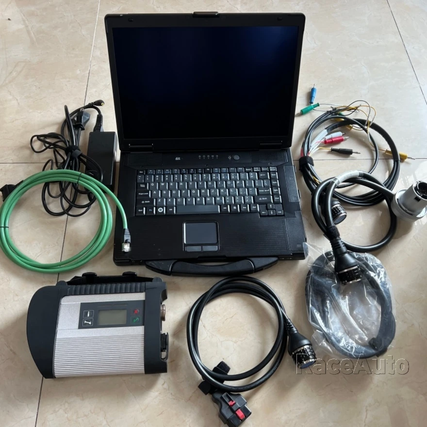 OBD2 сканер MB STAR C4 компактный WIFI с DTS инженерным программным обеспечением HDD SSD в военном ноутбуке CF52 4 Гб диагностические инструменты