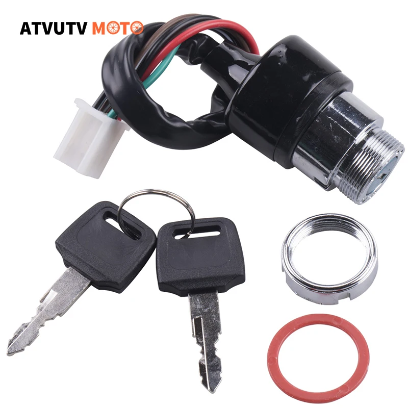 

Ignition Switch With Keys For 50CC 70CC 90CC 110CC 125CC Chinese ATV Quad Dirt Bikes Go Kart 6 Wire 6 Pin GN125