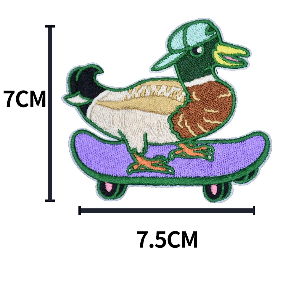 Милая утка с вышивкой для скейтборда персонализированный дизайн логотип