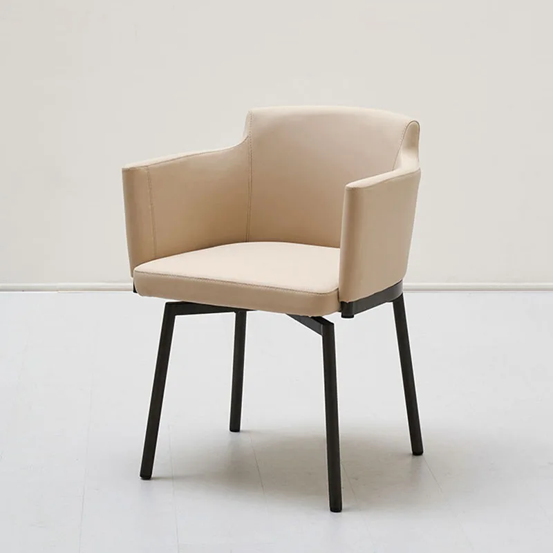 

Ergonomic Modern Nordic Dining Chairs Lounge Cafe Study Makeup Soft Office Chair Living Room Sedia Minimalist Furniture XY50dc